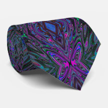 Trippy Magenta, Blauwe en Groene Abstracte Vlinder