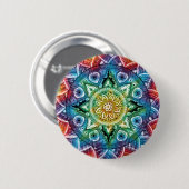Trippy Mandala Ronde Button 5,7 Cm (Voorkant /achterkant)