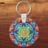 Trippy Mandala Sleutelhanger (Voorkant)