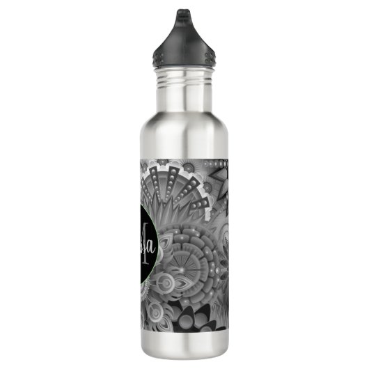 Trippy Mandalas Monogram Waterfles (Rechts)