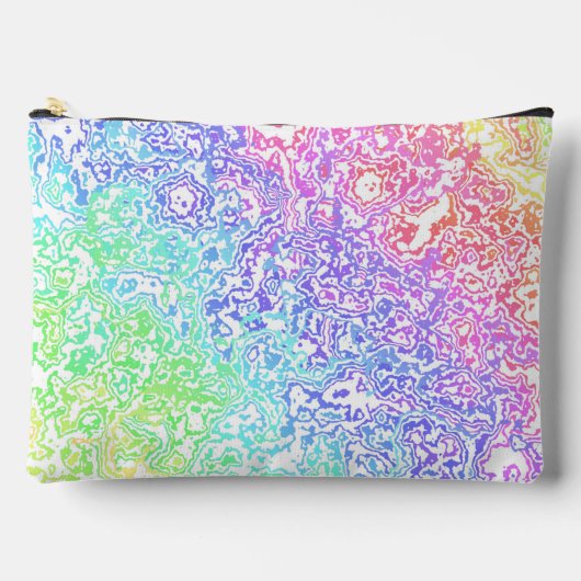 Trippy Maximalist Groovy Boho Bold Rainbow Marble Etui (Voorkant)