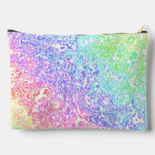 Trippy Maximalist Groovy Boho Bold Rainbow Marble Etui (Achterkant)
