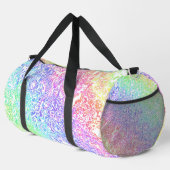 Trippy Maximalist Groovy Boho Bold Rainbow Marble Plunjezak (Rechterhoek)