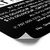 Trippy Maze Pattern, Art Class Adverteren Poster (Hoek)