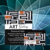 Trippy Maze Pattern, Art Dealer, Gallery Flyer
