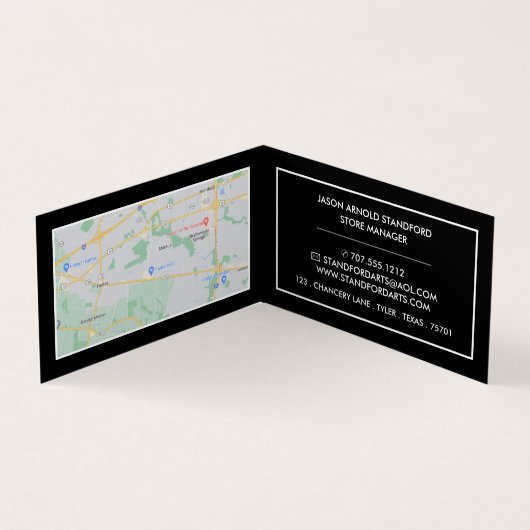 Trippy Maze Pattern, Art Supplies, Gedetailleerd Visitekaartje (Binnen)