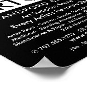 Trippy Maze Pattern, Art Supplies Store Poster (Hoek)