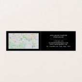 Trippy Maze Squares, Art Supplies Store, Gedetaill Visitekaartje (Binnenkant ongevouwen)