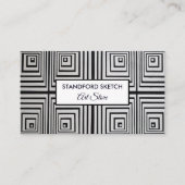 Trippy Maze Squares, Art Supplies Store Visitekaartje (Voorkant)