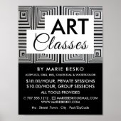 Trippy Maze Squares, Art Teacher, Art Classes Poster (Voorkant)