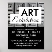 Trippy Maze Squares , artistieke tentoonstelling A Poster (Voorkant)