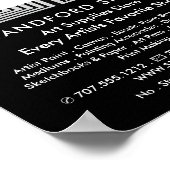 Trippy Maze Squares, Kunstbenodigdheden Winkel Poster (Hoek)