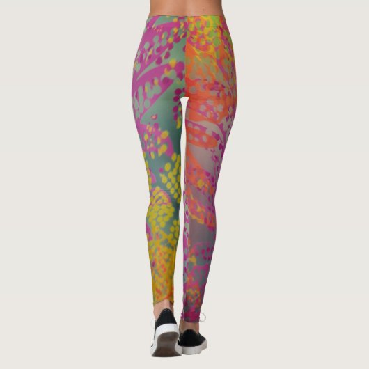 Trippy Modern Abstract Leggings (Achterkant)