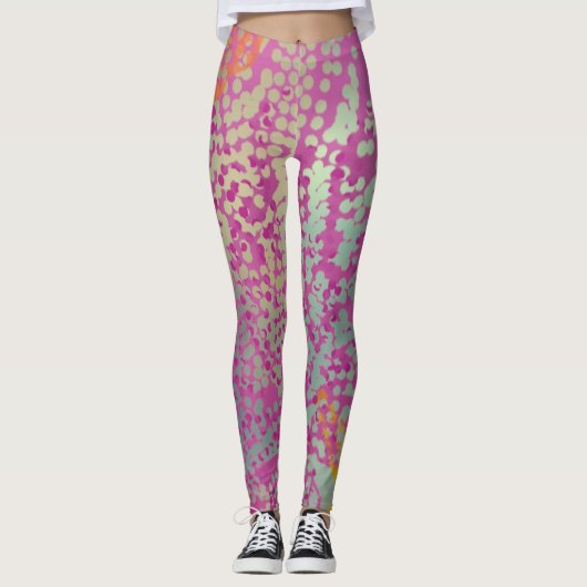 Trippy Modern Abstract Leggings (Voorkant)