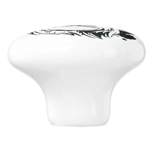 Trippy Monkey Ceramic Pull Keramische Knop (Zijkant)