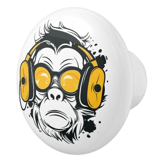 Trippy Monkey Ceramic Pull Keramische Knop (Rechts)