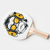 Trippy Monkey Ping Pong Paddle Tafeltennisbatje (Zijkant)