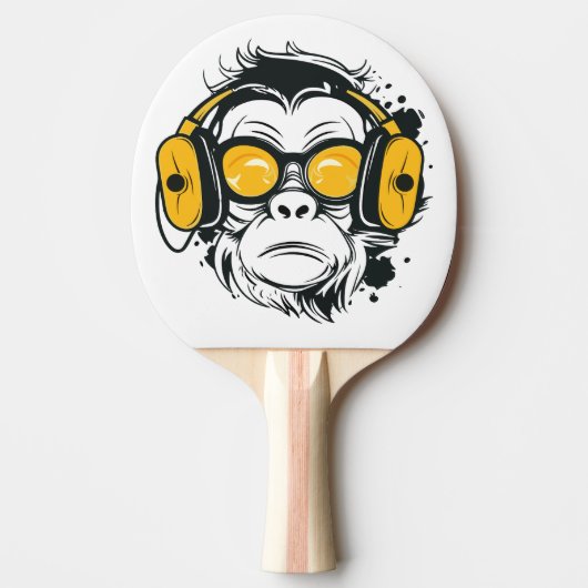 Trippy Monkey Ping Pong Paddle Tafeltennisbatje (Voorkant)