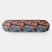 Trippy Mushroom Art Schilderij Skateboard (Horizontaal)