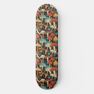 Trippy Mushroom Art Schilderij Skateboard