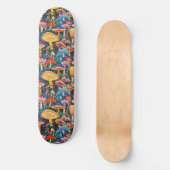 Trippy Mushroom Art Schilderij Skateboard (Voorkant)