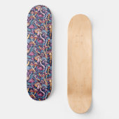 Trippy Mushroom Art Schilderij Skateboard (Voorkant)
