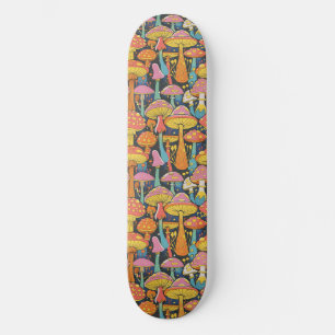 Trippy Mushroom Art Schilderij Skateboard
