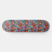 Trippy Mushroom Art Schilderij Skateboard (Horizontaal)