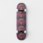 Trippy Mushroom Custom Name Persoonlijk Skateboard (Voorkant)
