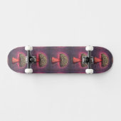 Trippy Mushroom Custom Name Persoonlijk Skateboard (Horizontaal)