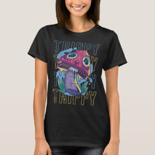 Trippy Mushroom Groovy Cottagecore Leuke Hippie 80 T-shirt