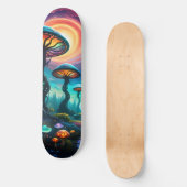 Trippy Mushroom Planet Persoonlijk Skateboard (Voorkant)