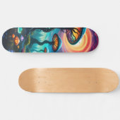 Trippy Mushroom Planet Persoonlijk Skateboard (Horizontaal)