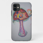 Trippy Mushroom Psychedelic iPhone Case Hippie (Achterkant)
