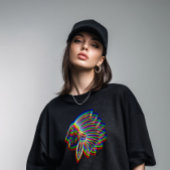 Trippy Native American Chief T-shirt
