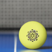 Trippy ogen met harten Boho gotische weirdcore-kun Pingpongbal (Net)