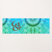 Trippy OM-symbool Mandala Yogamat (Achterkant (horizontaal))