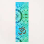 Trippy OM-symbool Mandala Yogamat (Voorkant)