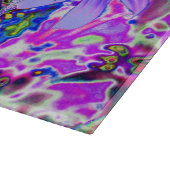 Trippy Paars en Magenta kleurrijke wilde bloemen Snijplank (Hoek)