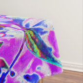 Trippy Paars en Magenta kleurrijke wilde bloemen Tafelkleed (Voorbeeld)