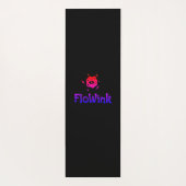 Trippy Paarse Zwarte Spiraal Zeemeermin Yogamat (Achterkant)