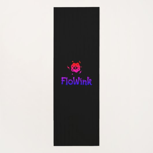 Trippy Paarse Zwarte Spiraal Zeemeermin Yogamat (Achterkant)