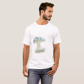 Trippy paddenstoel met gezicht t-shirt (Voorkant volledig)
