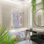 Trippy Pastel Wow Rainbow Bubbles Swirls Bad Handdoek