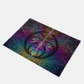 Trippy Patronen Kleurrijke Abstracte Fractale Kuns Deurmat (Schuin)