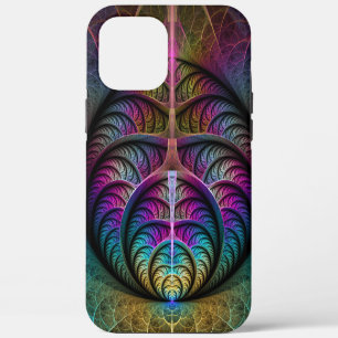 Trippy Patronen Kleurrijke Abstracte Fractale Kuns iPhone 12 Pro Max Hoesje