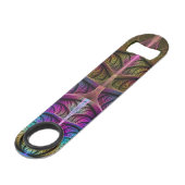 Trippy Patronen Kleurrijke Abstracte Fractale Kuns Speed Flessenopener (Voorkant Gekanteld)