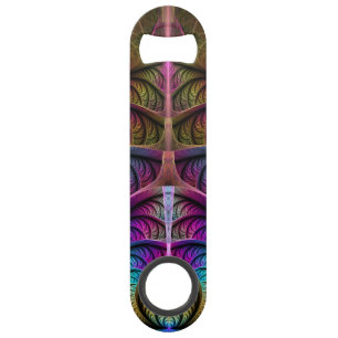 Trippy Patronen Kleurrijke Abstracte Fractale Kuns Speed Flessenopener