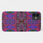 Trippy-patroon voor Wavy Blue en Rainbow Red Case-Mate iPhone Case (Achterkant (horizontaal))