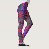 Trippy-patroon voor Wavy Blue en Rainbow Red Leggings (Rechts)